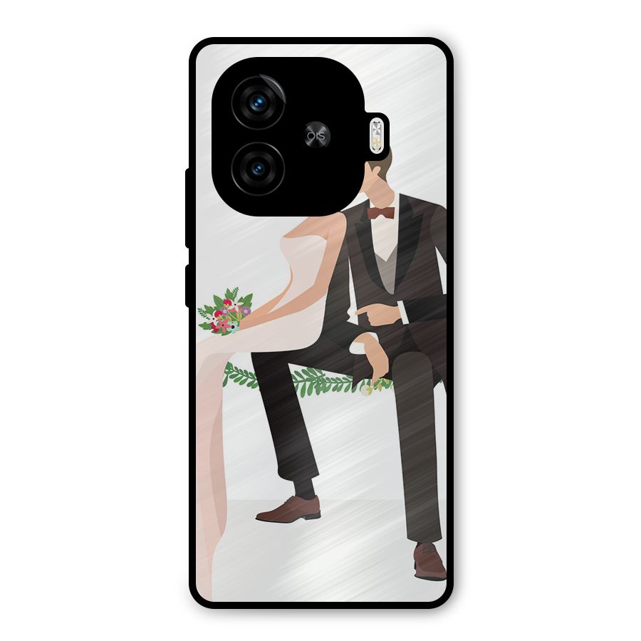 Wedding Couple Metal Back Case for iQOO Neo 10R