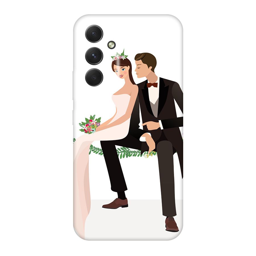 Wedding Couple Original Polycarbonate Back Case for Galaxy A54
