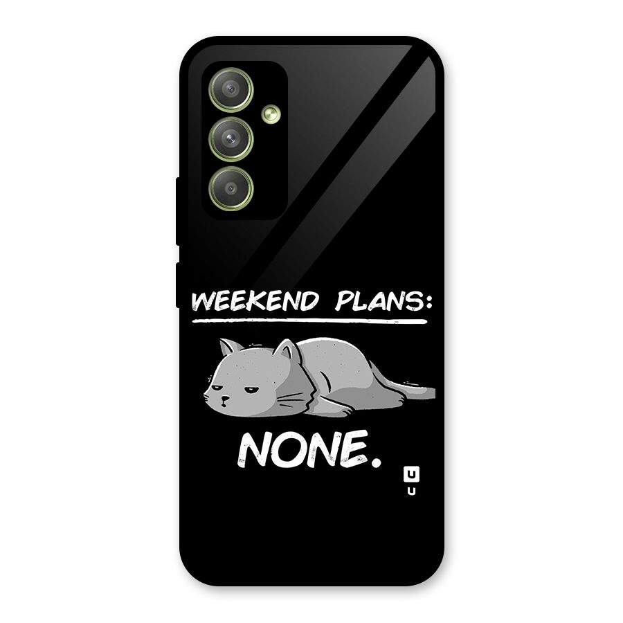 Weekend Plans None Glass Back Case for Galaxy A54