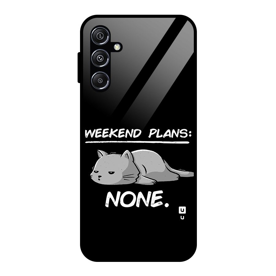 Weekend Plans None Glass Back Case for Galaxy M34 5G