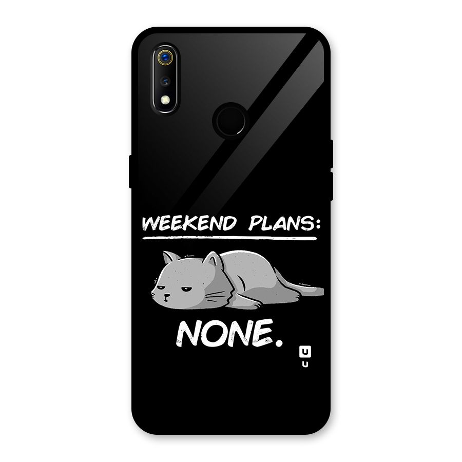 Weekend Plans None Glass Back Case for Realme 3i