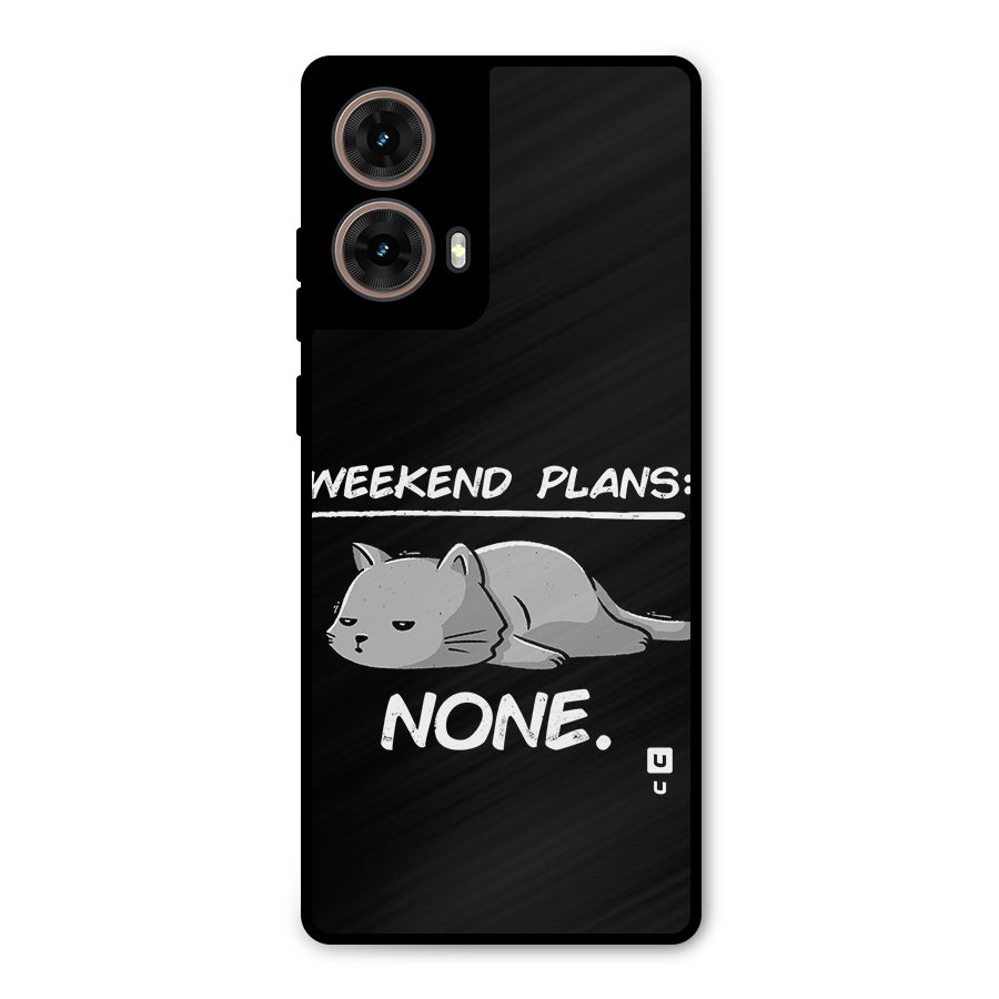 Weekend Plans None Metal Back Case for Moto G85