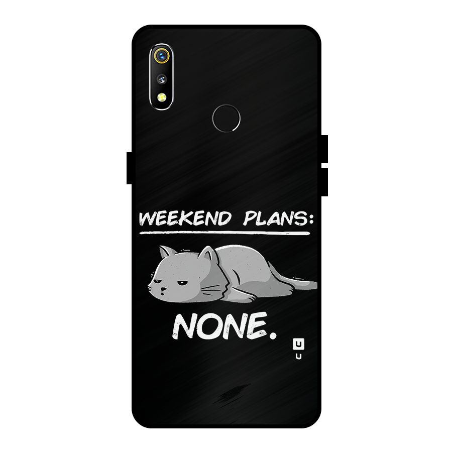 Weekend Plans None Metal Back Case for Realme 3i