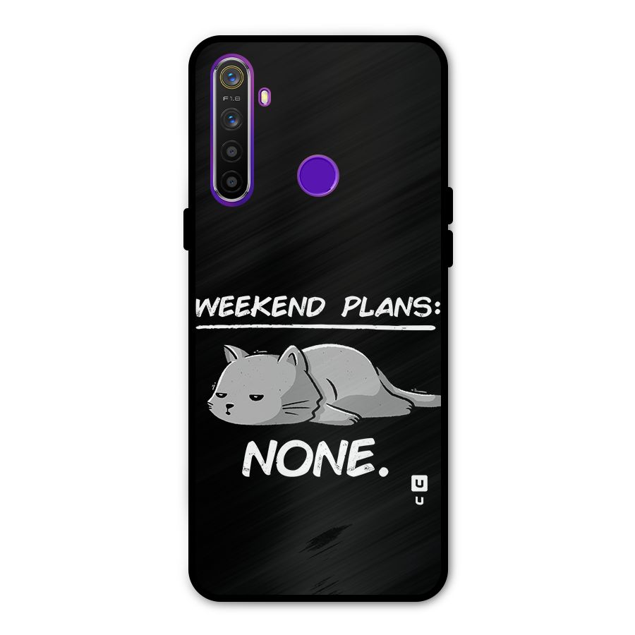 Weekend Plans None Metal Back Case for Realme 5i