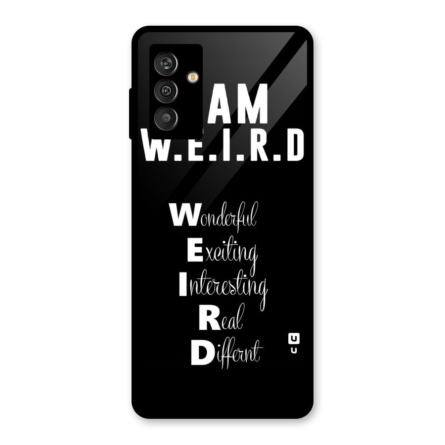 Weird Me Glass Back Case for Galaxy M13