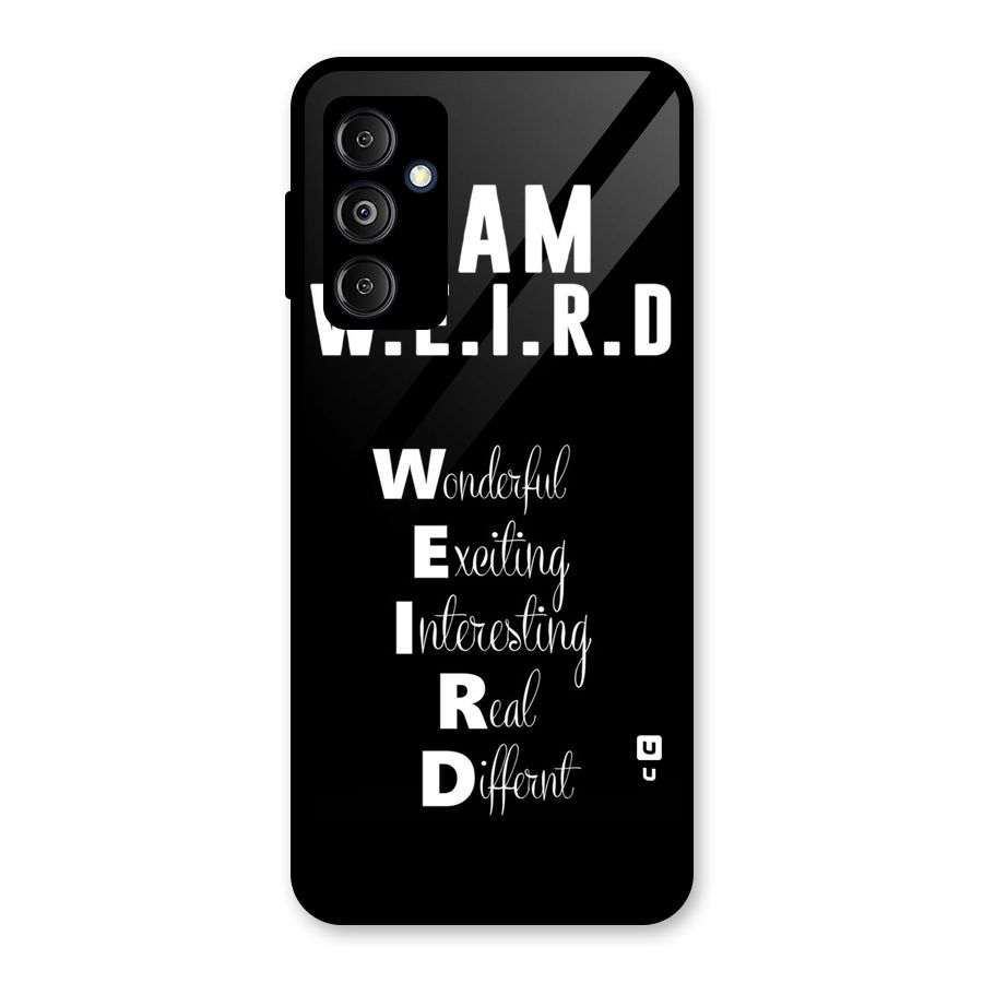 Weird Me Glass Back Case for Galaxy M14 5G