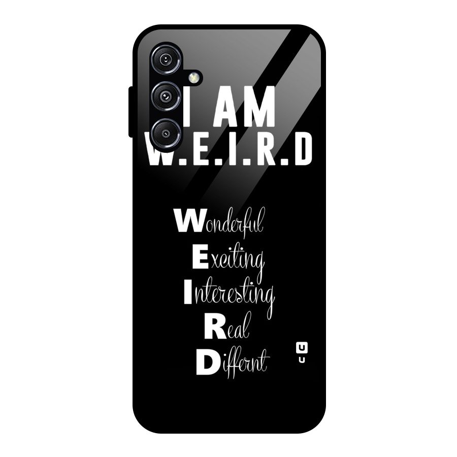 Weird Me Glass Back Case for Galaxy M34 5G