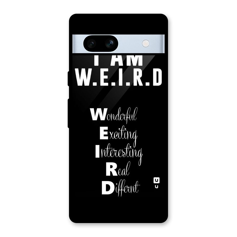 Weird Me Glass Back Case for Google Pixel 7a