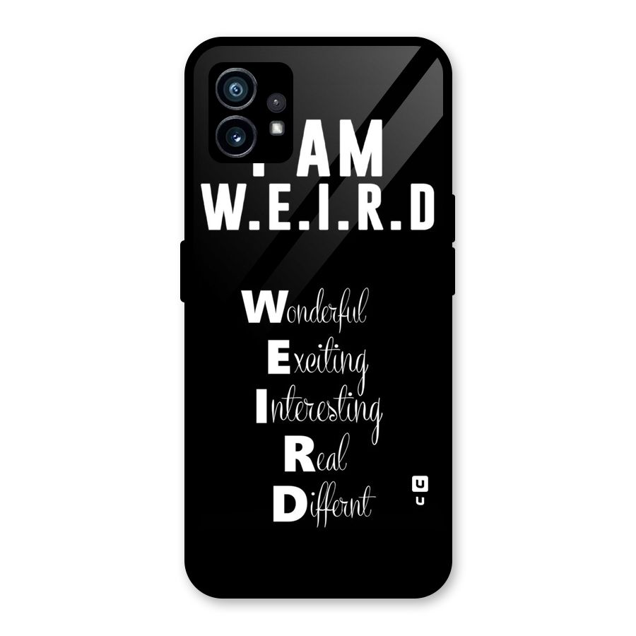 Weird Me Glass Back Case for Nothing Phone 1