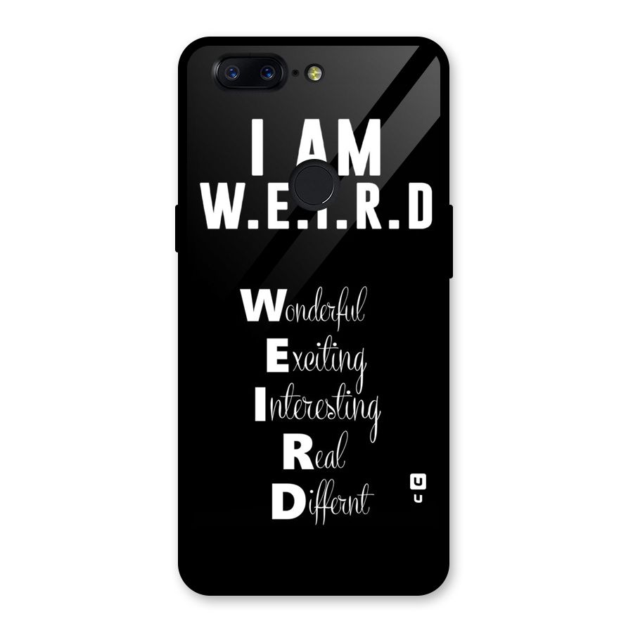 Weird Me Glass Back Case for OnePlus 5T