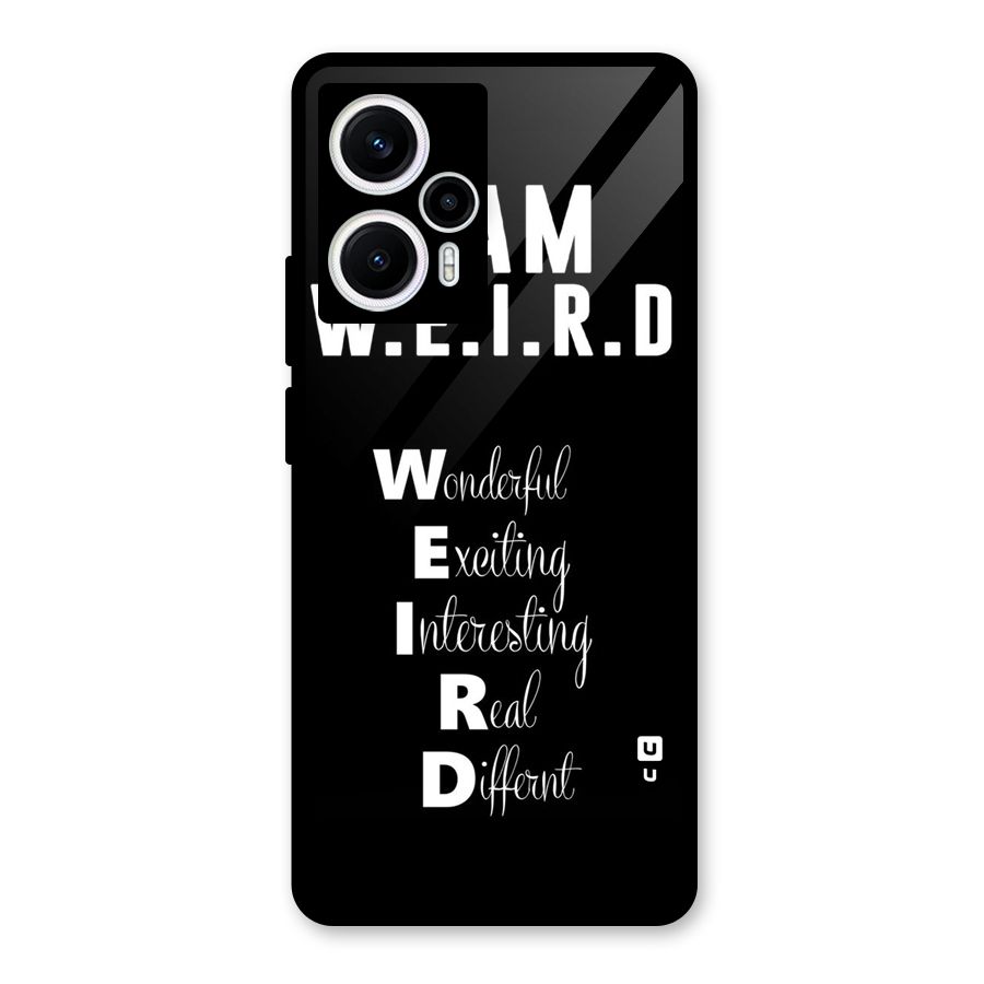 Weird Me Glass Back Case for Poco F5