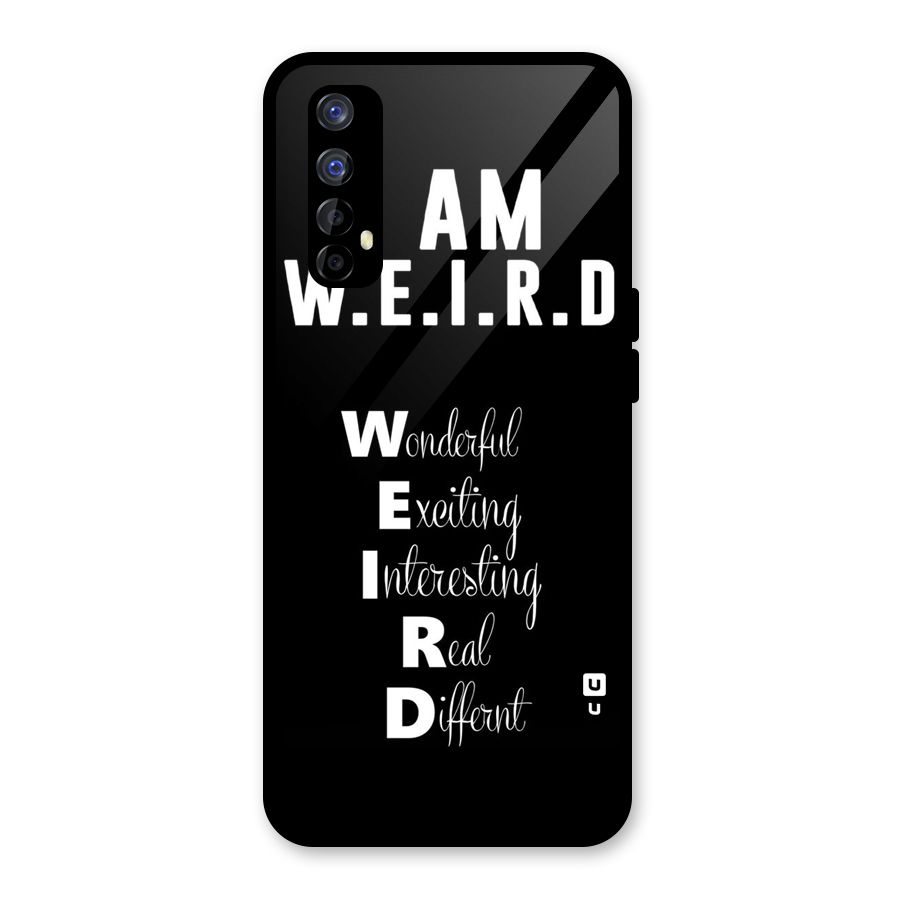 Weird Me Glass Back Case for Realme Narzo 20 Pro