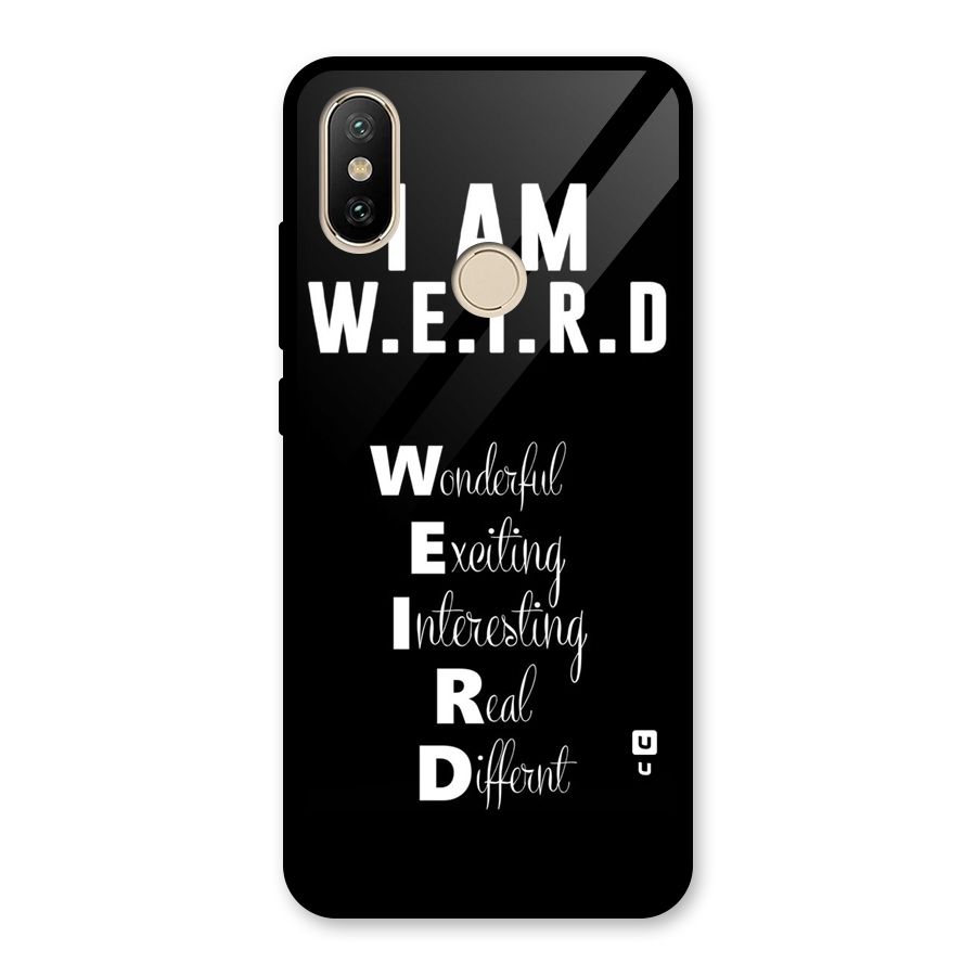 Weird Me Glass Back Case for Redmi A2