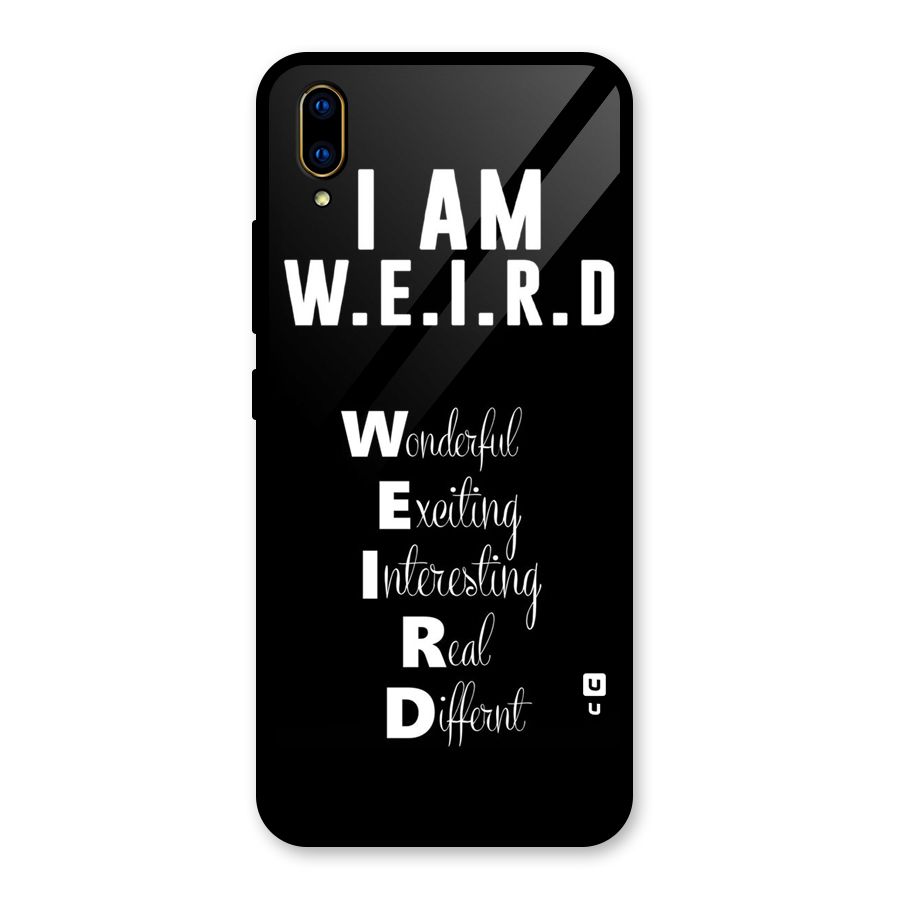Weird Me Glass Back Case for Vivo V11 Pro
