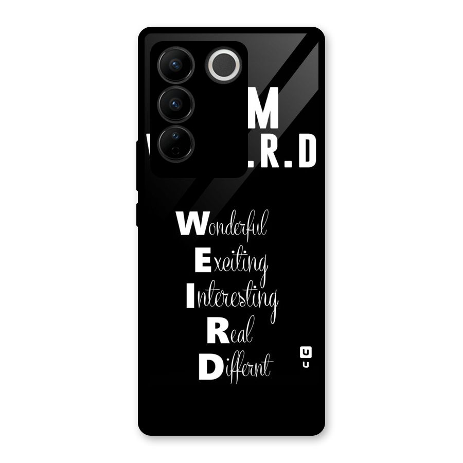 Weird Me Glass Back Case for Vivo V27