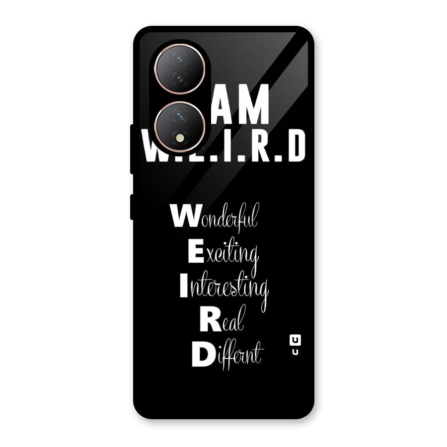 Weird Me Glass Back Case for Vivo Y100