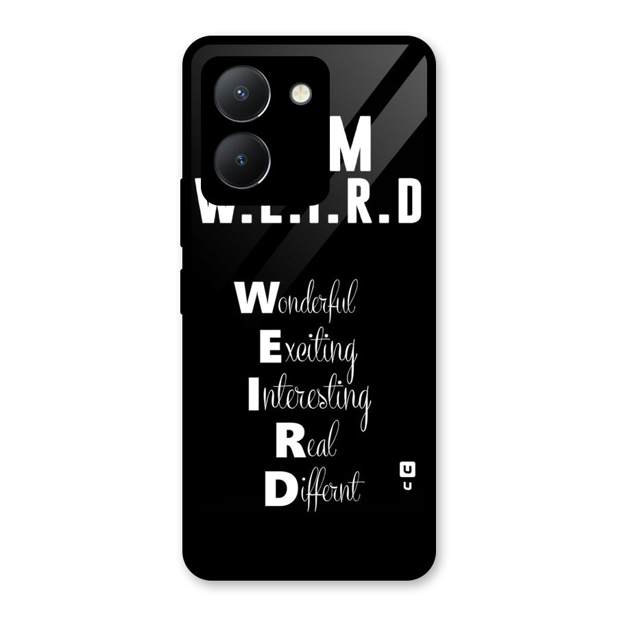 Weird Me Glass Back Case for Vivo Y36