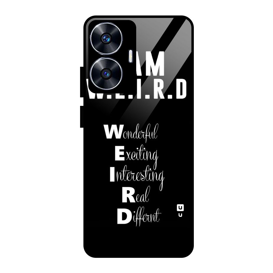 Weird Me Glass Back Case for realme C55