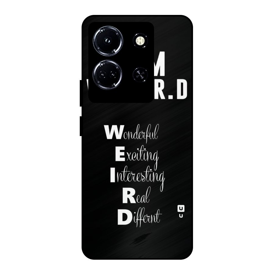 Weird Me Metal Back Case for Infinix Note 30 5G