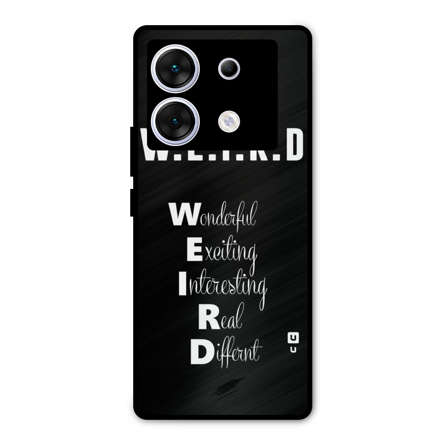 Weird Me Metal Back Case for Infinix Zero 30 5G