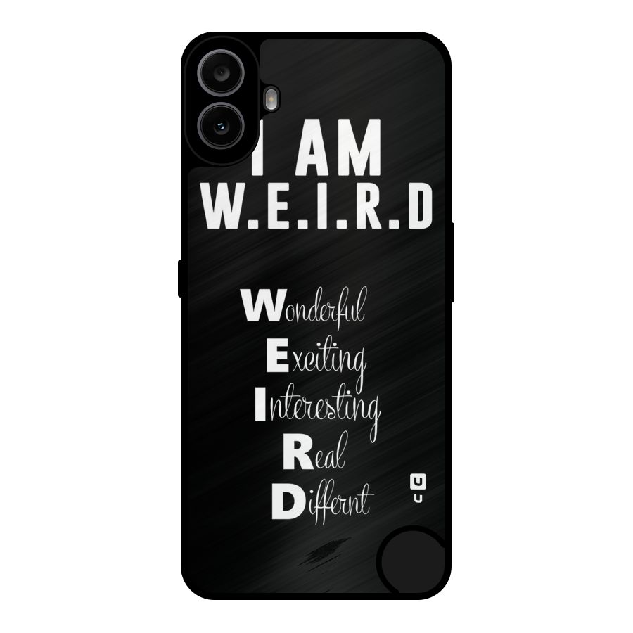Weird Me Metal Back Case for Nothing CMF Phone 1