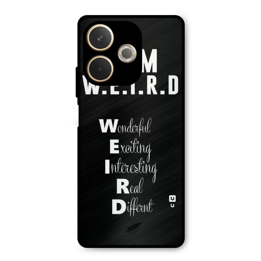 Weird Me Metal Back Case for Oppo A5 Pro