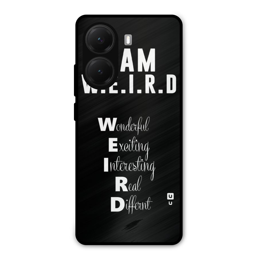 Weird Me Metal Back Case for Poco X7 Pro