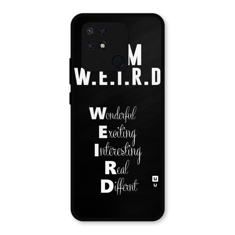 Weird Me Metal Back Case for Redmi 10 Power