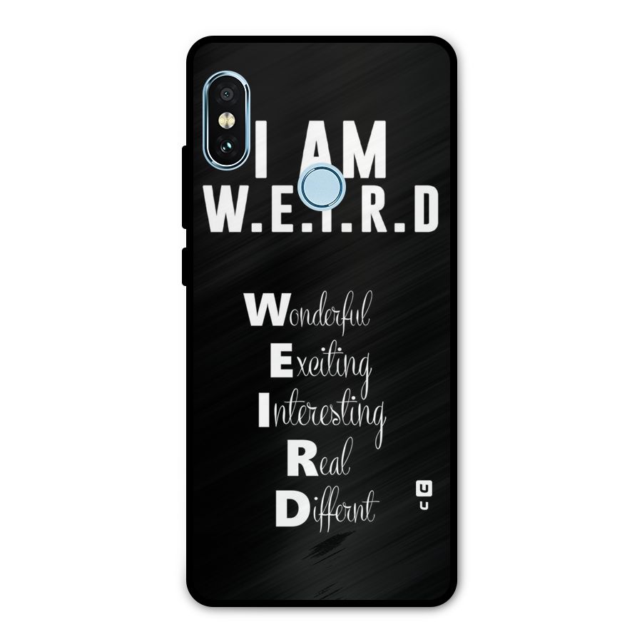 Weird Me Metal Back Case for Redmi Note 5 Pro