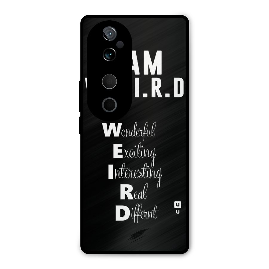 Weird Me Metal Back Case for Vivo T3 Ultra