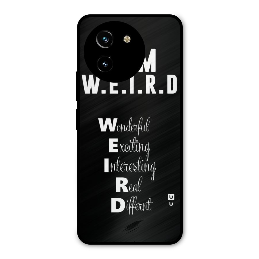 Weird Me Metal Back Case for Vivo T3x