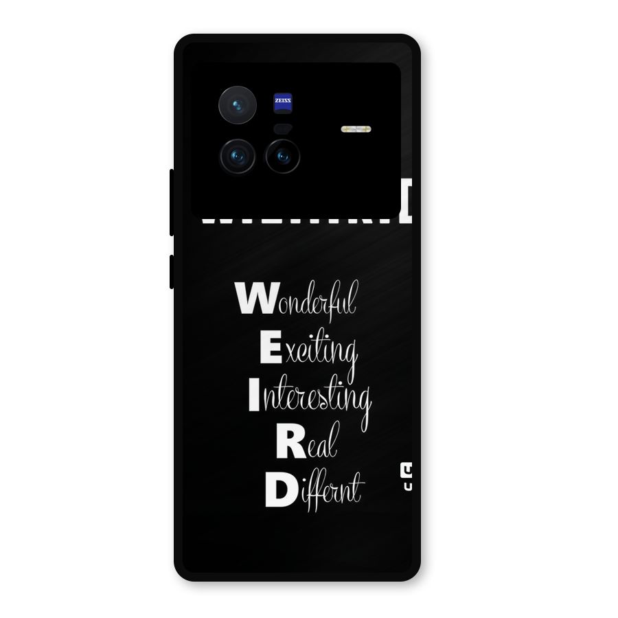 Weird Me Metal Back Case for Vivo X80