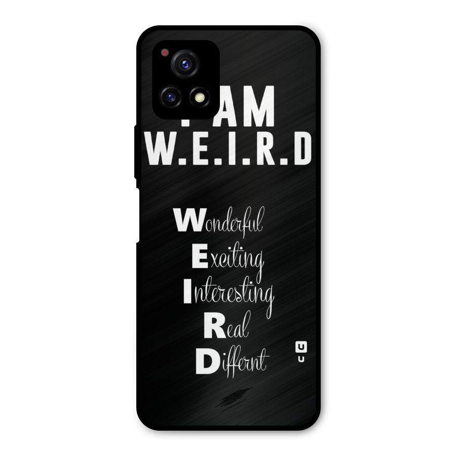 Weird Me Metal Back Case for Vivo Y72 5G