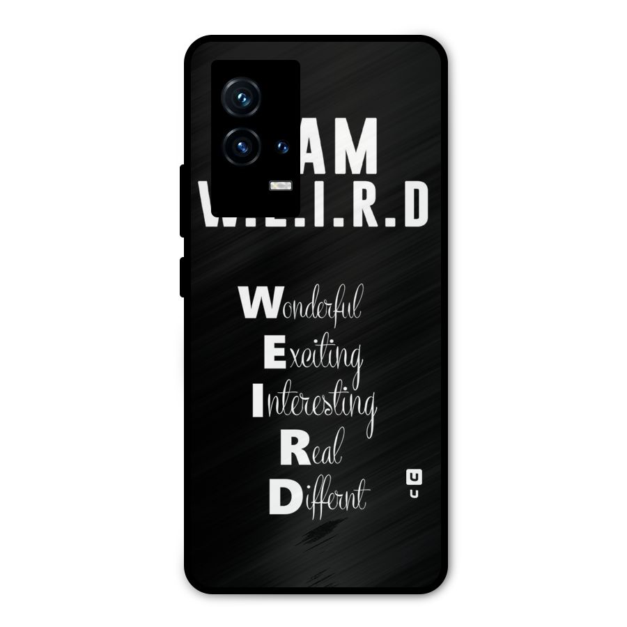 Weird Me Metal Back Case for iQOO 9 5G