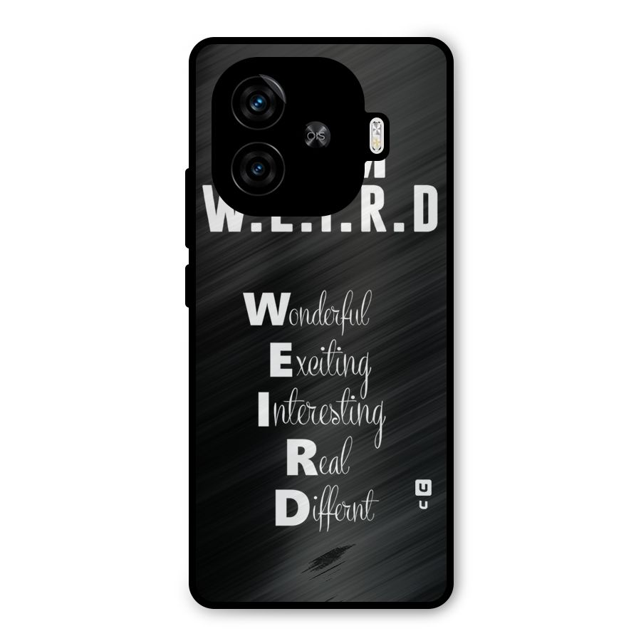 Weird Me Metal Back Case for iQOO Neo 10R