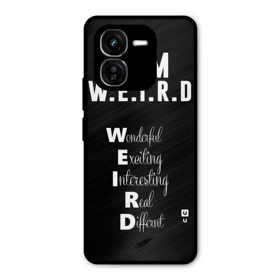 Weird Me Metal Back Case for iQOO Z9x