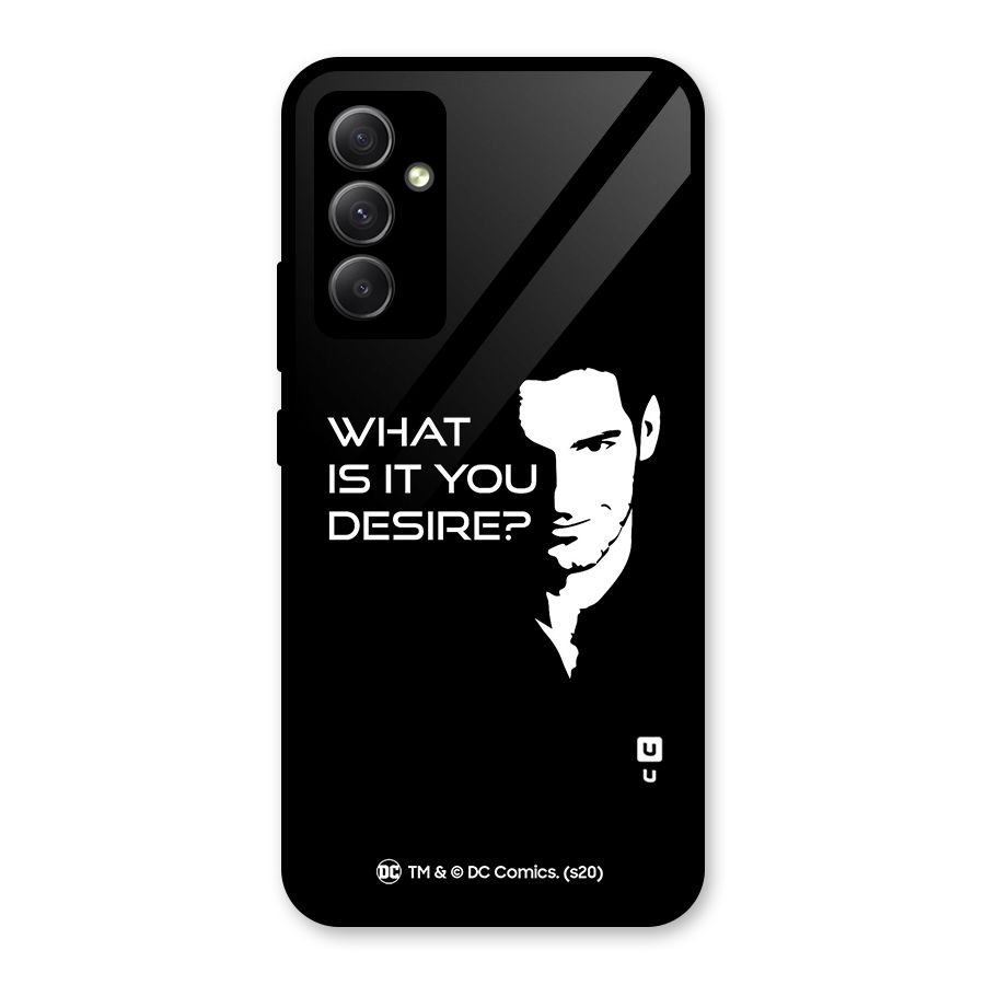 What Do You Desire Glass Back Case for Galaxy A34