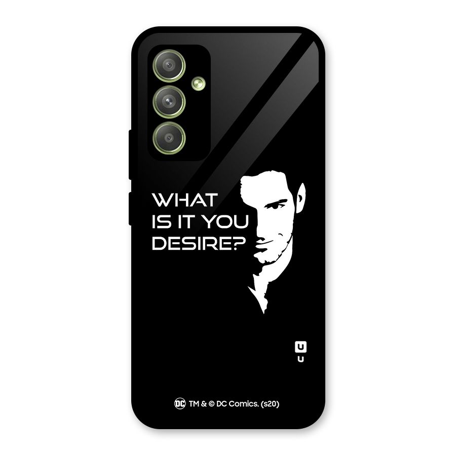What Do You Desire Glass Back Case for Galaxy A54