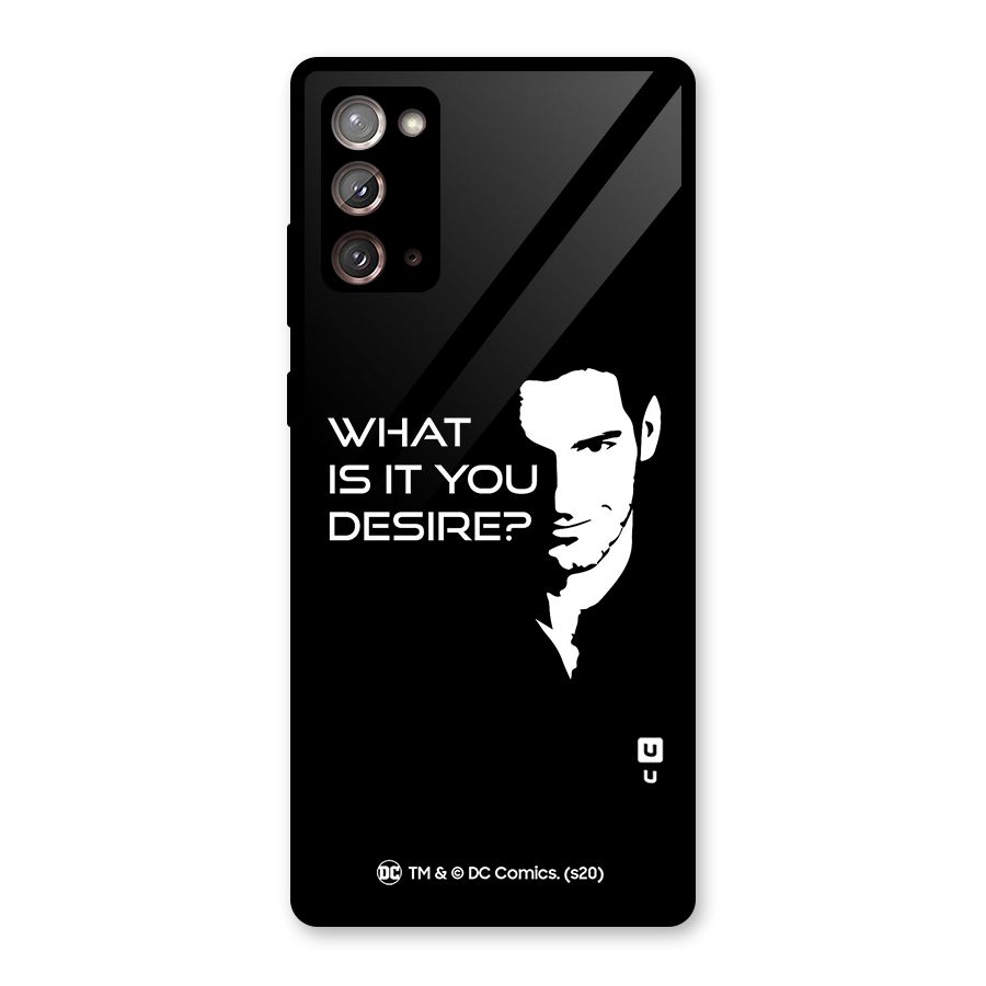 What Do You Desire Glass Back Case for Galaxy Note 20
