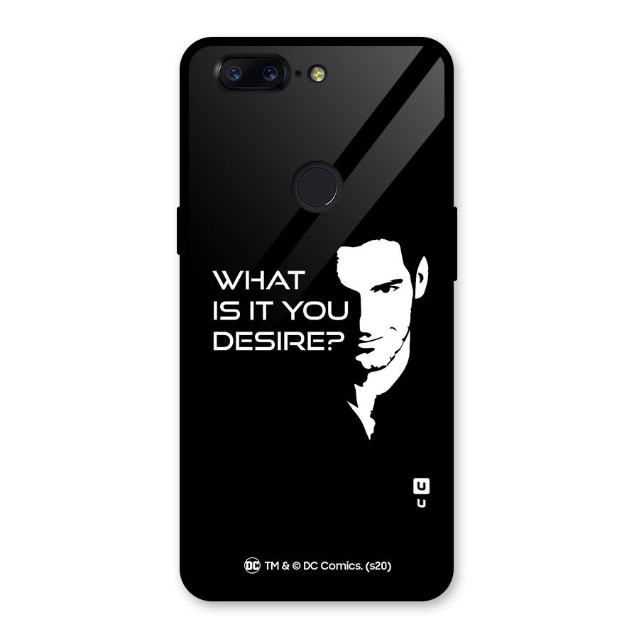What Do You Desire Glass Back Case for OnePlus 5T