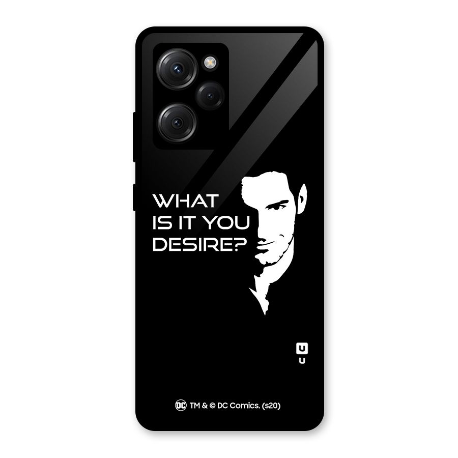 What Do You Desire Glass Back Case for Poco X5 Pro