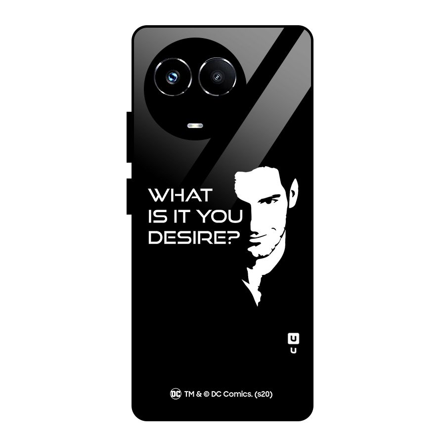 What Do You Desire Glass Back Case for Realme 11X