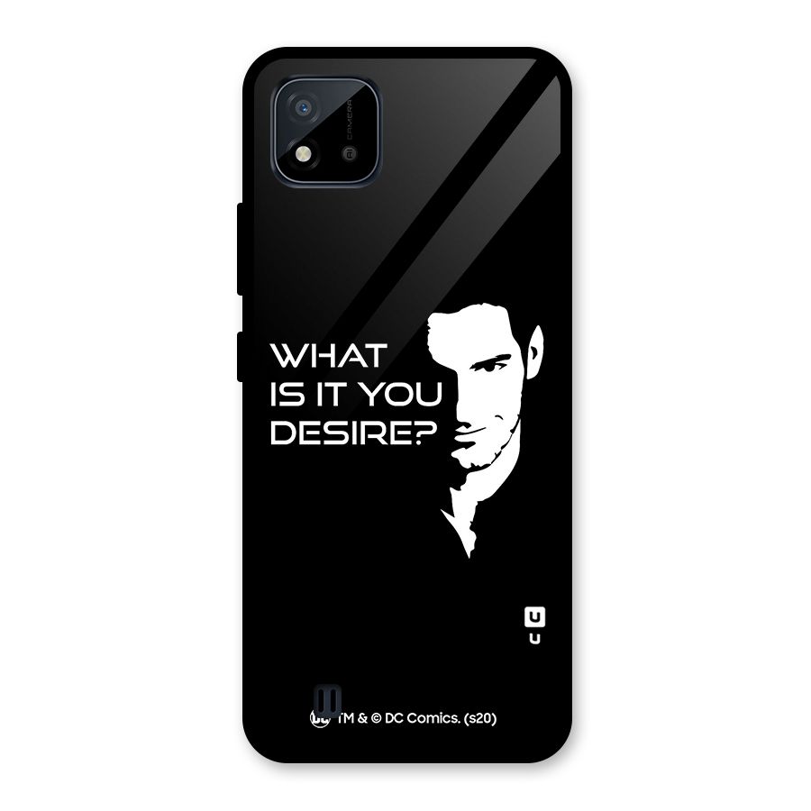 What Do You Desire Glass Back Case for Realme C11 2021