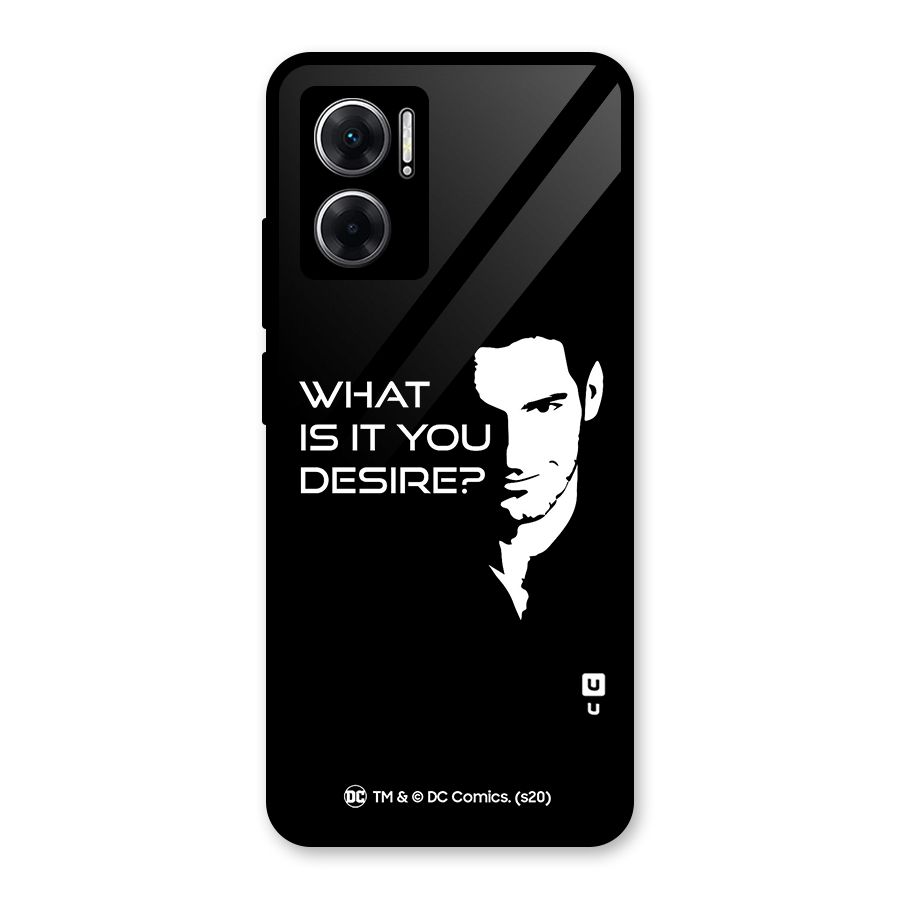 What Do You Desire Glass Back Case for Redmi 11 Prime 5G