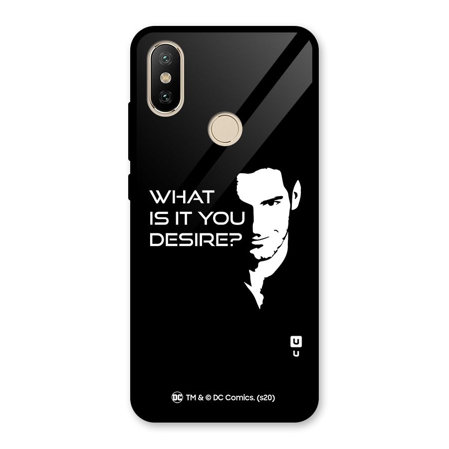 What Do You Desire Glass Back Case for Redmi A2