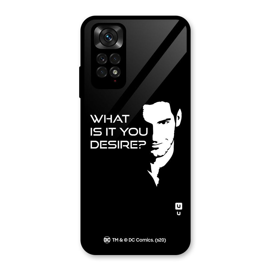 What Do You Desire Glass Back Case for Redmi Note 11S