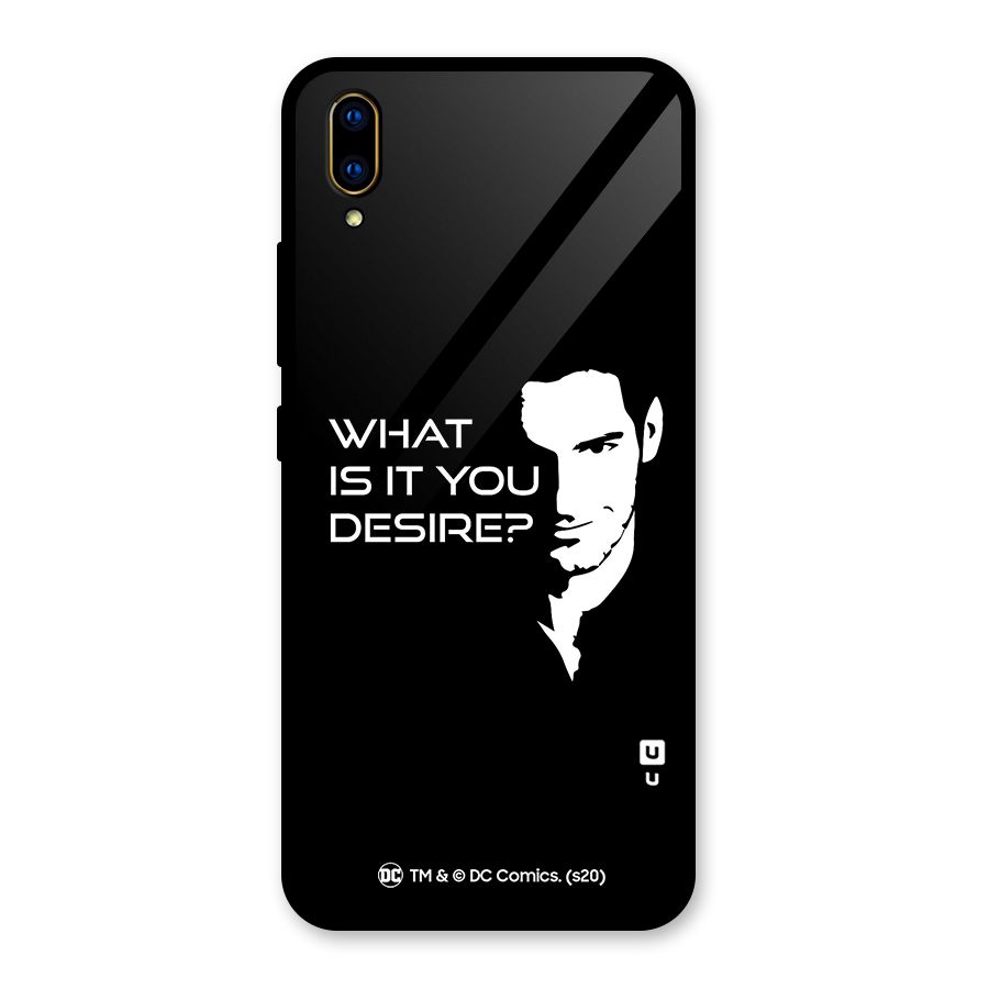 What Do You Desire Glass Back Case for Vivo V11 Pro