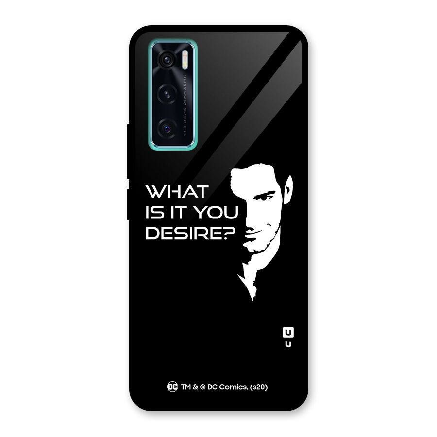 What Do You Desire Glass Back Case for Vivo V20 SE