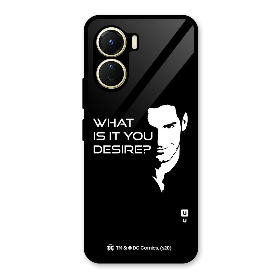 What Do You Desire Glass Back Case for Vivo Y16