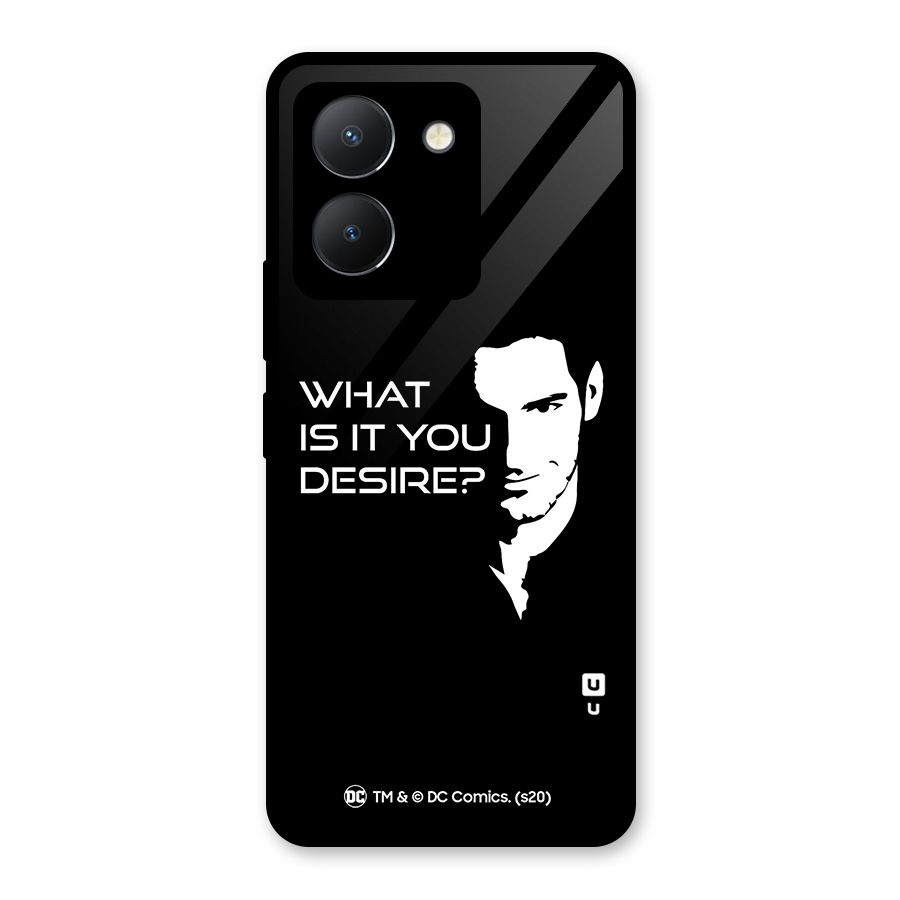 What Do You Desire Glass Back Case for Vivo Y36